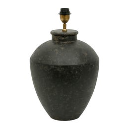 Rustiikkinen lampunjalka 40cm, musta