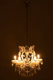 Kattokruunu 57cm, valkoinen