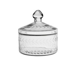 Lasipurkki kannella 15cm