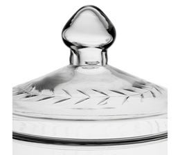 Lasipurkki kannella 15cm