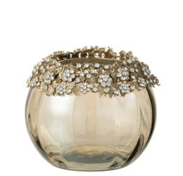 Tuikkukuppi strassikoristeilla 7,5cm, sampanja