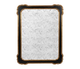 Peili 80x105cm. Patinoitu musta-kulta