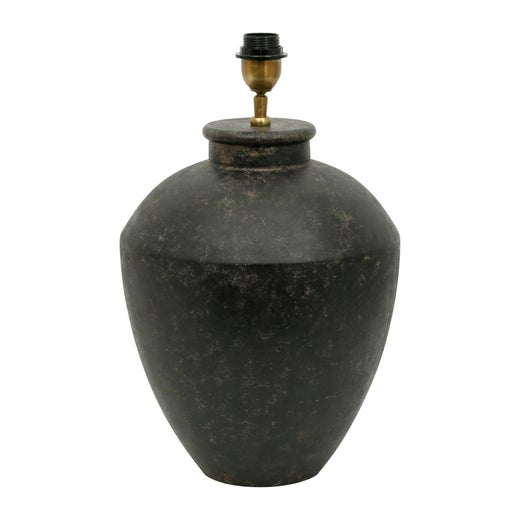 Rustiikkinen lampunjalka 40cm, musta