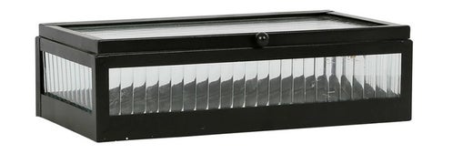 Lasilaatikko 23x12cm, musta